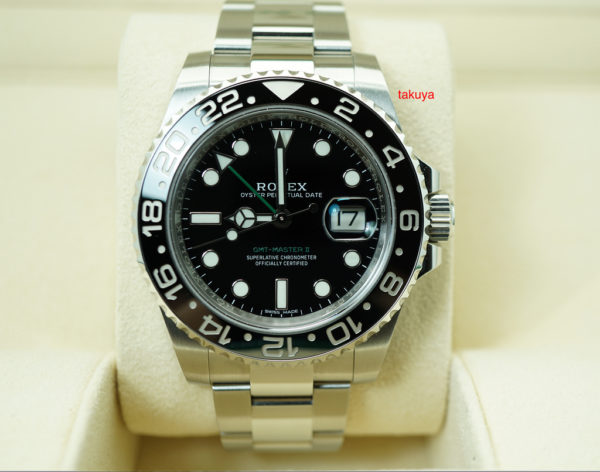 Rolex 116710LN GMT MASTER II CERAMIC BEZEL SS RANDOM SERIAL WARRANTY FULL SET