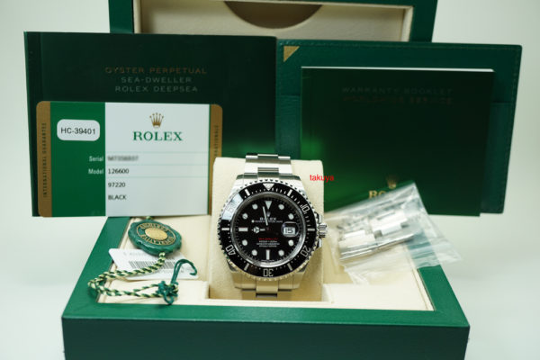 Rolex 126600 SEA-DWELLER 43 CYCLOP RED TEXT 50TH ANNIVERSARY 2018 FULL SET