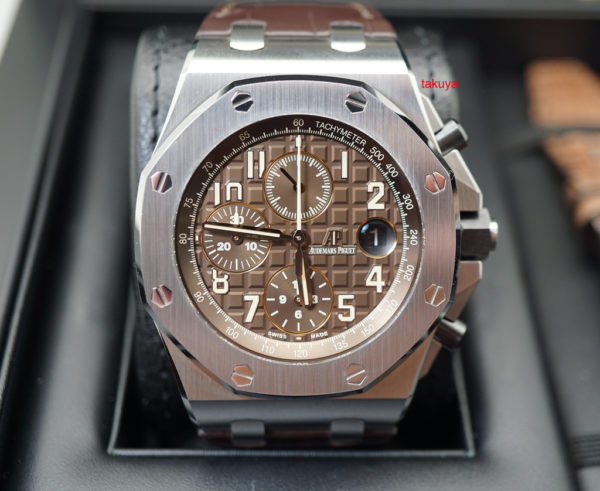 Audemars PIGUET ROYAL OAK OFFSHORE CHRONOGRAPH HAVANA 26470ST WARRANTY FULL SET