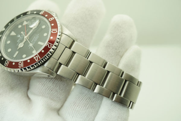 Rolex 16710 GMT MASTER II BLACK RED COKE BEZEL 1996 T SERIAL LUG HOLES SERVICED