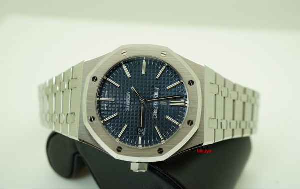 Audemars PIGUET ROYAL OAK 15400ST SS BLUE DIAL J SERIES 41MM RARE FULL SET