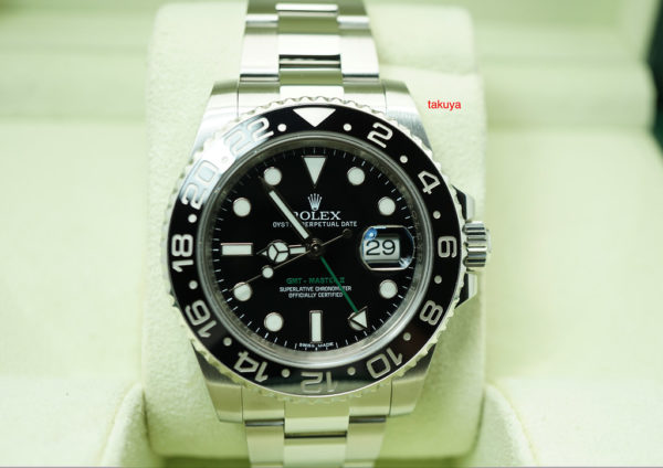 Rolex 116710LN GMT MASTER II BLACK CERAMIC BEZEL RANDOM SERIAL FULL SET