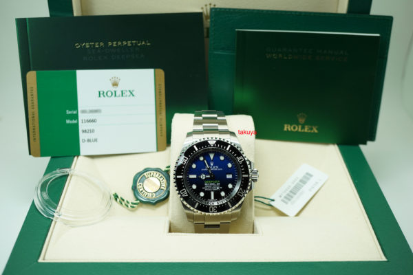 BRAND NEW Rolex 116660 DEEPSEA D-BLUE DIAL JAMES CAMERON EDITION STICKER COMPLETE SET