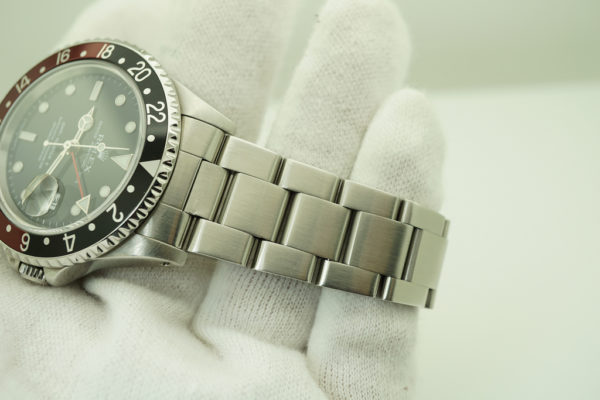 Rolex 16710 GMT MASTER II BLACK RED COKE BEZEL 1996 T SERIAL LUG HOLES SERVICED