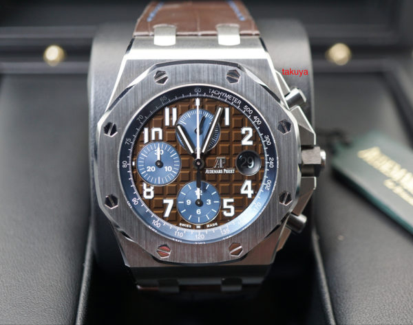 BRAND NEW Audemars PIGUET ROYAL OAK OFFSHORE HAVANA CIGAR BROWN DIAL 42MM 26470ST FULL SET