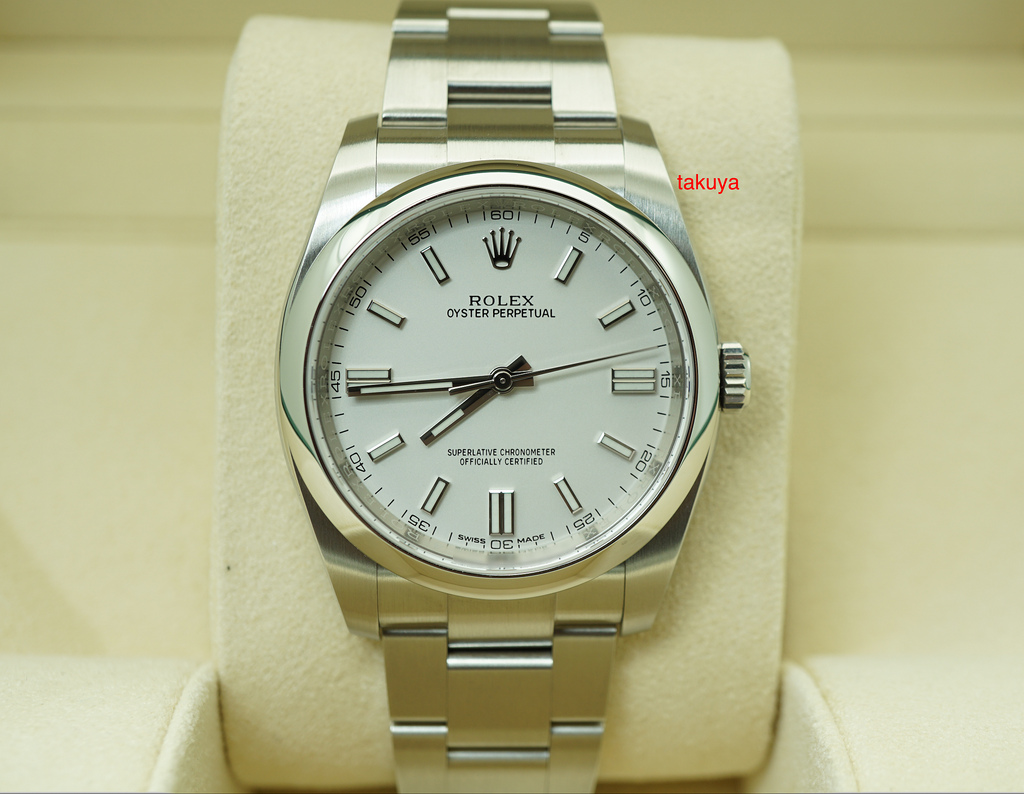 rolex oyster perpetual 36mm white