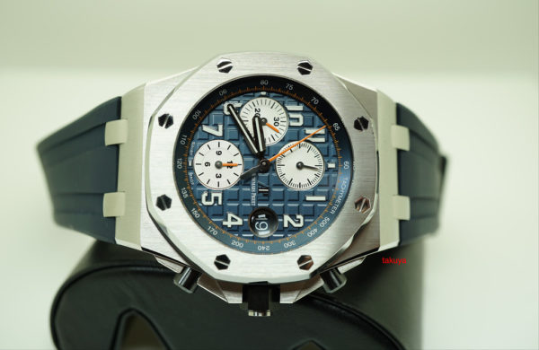 Audemars PIGUET ROYAL OAK OFFSHORE NAVY BLUE DIAL 26470ST 42MM WARRANTY FULL SET