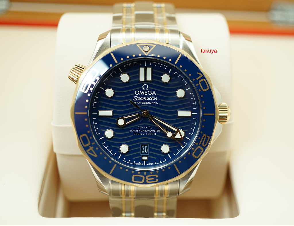 omega seamaster blue face