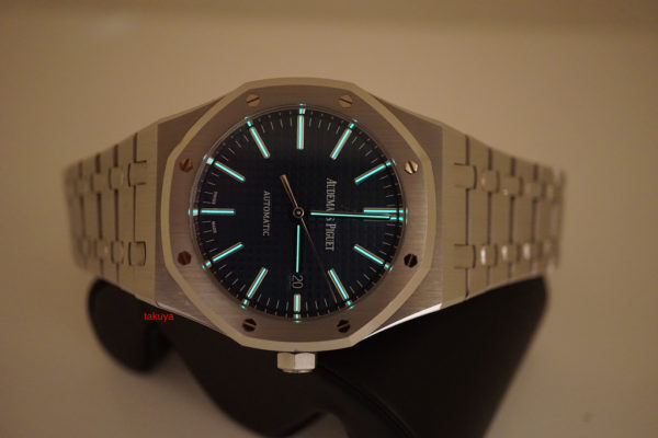 Audemars PIGUET ROYAL OAK 15400ST SS BLUE DIAL J SERIES 41MM RARE FULL SET