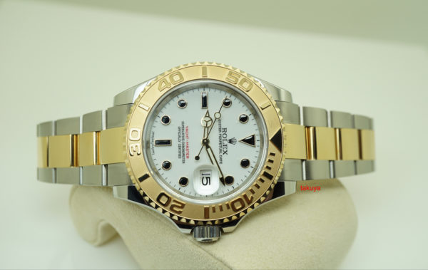 Rolex 16623 YACHTMASTER 18K YG/SS WHITE DIAL 40MM RANDOM SERIAL WARRANTY FULL SET