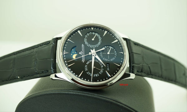 BRAND NEW Jaeger-LeCoultre MASTER ULTRA THIN PERPETUAL CALENDAR BLACK DIAL Q1308470 FULL SET