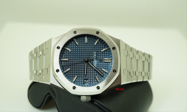 FSOT:Audemars PIGUET ROYAL OAK 15500ST SS BLUE DIAL NEW MODEL 41MM RARE 2019 FULL SET