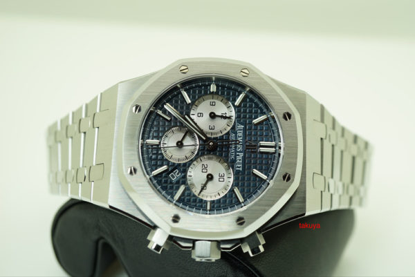 Audemars PIGUET ROYAL OAK CHRONOGRAPH 26331ST BLUE DIAL 2018 WARRANTY FULL SET