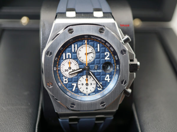 Audemars PIGUET ROYAL OAK OFFSHORE NAVY BLUE DIAL 26470ST 42MM WARRANTY FULL SET