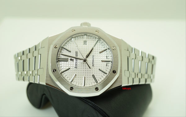 Audemars PIGUET 15400ST ROYAL OAK SS WHITE DIAL 41MM H SERIES FULL SET