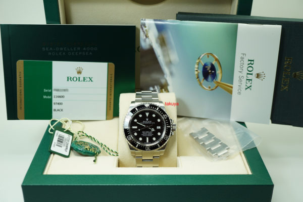 Rolex 116600 SD4K SEA-DWELLER 4000 CERAMIC BEZEL 40MM WARRANTY 2018 COMPLETE SET