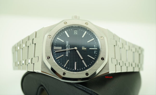 Audemars PIGUET ROYAL OAK JUMBO ULTRA THIN 15202ST BLUE J SERIES WARRANTY 2018 FULL SET