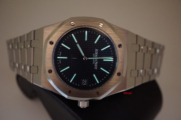 Audemars PIGUET ROYAL OAK JUMBO ULTRA THIN 15202ST BLUE J SERIES WARRANTY 2018 FULL SET