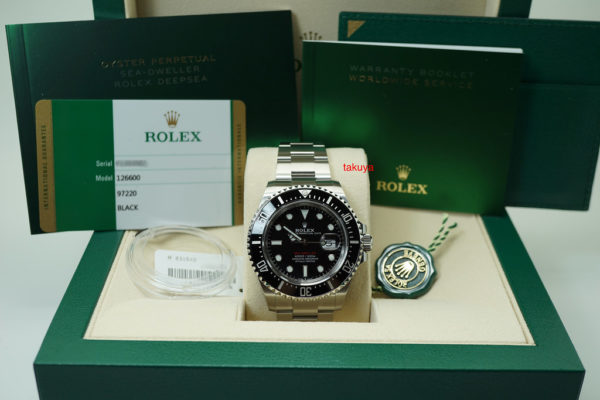 BRAND NEW Rolex 126600 SEA-DWELLER 43MM CYCLOPS RED TEXT 50TH ANNIVERSARY FULL SET