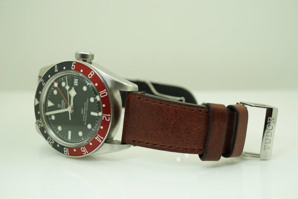 Tudor 79830RB BLACK BAY GMT PEPSI RED BLUE BEZEL LEATHER BAND 41MM FULL SET