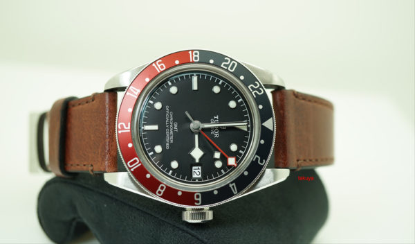 Tudor 79830RB BLACK BAY GMT PEPSI RED BLUE BEZEL LEATHER BAND 41MM FULL SET