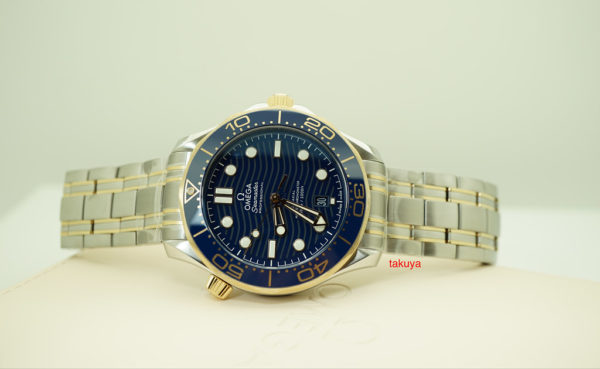 BRAND NEW Omega SEAMASTER DIVER 300M CO-AXIAL MASTER 42MM SS/18K YG BLUE DIAL 2019 FULL SET
