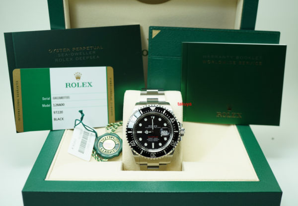 LIKE NEW Rolex 126600 SEA-DWELLER 43 CYCLOP RED TEXT 50TH ANNIVERSARY 2019 FULL SET