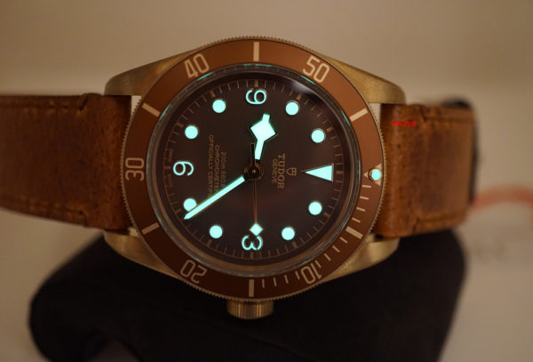 Tudor 79250BM HERITAGE BLACK BAY BRONZE AGED LEATHER STRAP 43MM FULL SET