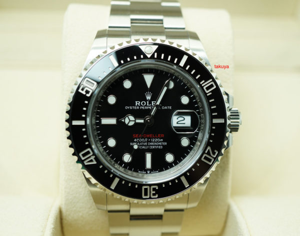Rolex 126600 SEA-DWELLER 43 CYCLOP RED TEXT 50TH ANNIVERSARY 2019 WARRANTY FULL SET