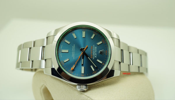 Rolex 116400GV MILGAUSS Z-BLUE DIAL RANDOM SERIAL 2018 WARRANTY FULL SET