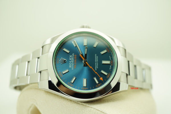 Rolex 116400GV MILGAUSS Z-BLUE DIAL RANDOM SERIAL 2018 WARRANTY FULL SET