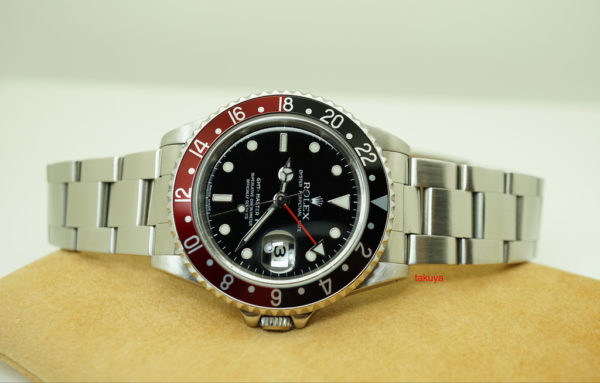 Rolex 16710 GMT MASTER II BLACK RED COKE BEZEL 1996 T SERIAL LUG HOLES SERVICED