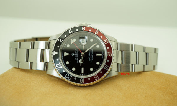 Rolex 16710 GMT MASTER II BLACK RED COKE BEZEL 1996 T SERIAL LUG HOLES SERVICED