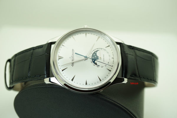 MINT Jaeger-LeCoultre MASTER ULTRA THIN MOON SILVER DIAL 39MM Q1368420 WARRANTY FULL SET