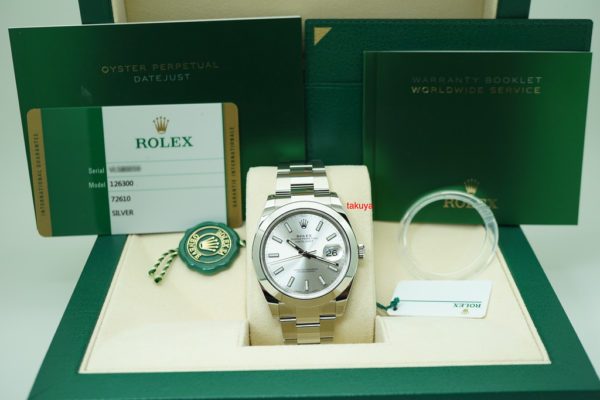 NEW Rolex 126300 DATEJUST 41 SILVER DIAL SS OYSTER BAND 2019 WARRANTY FULL SET