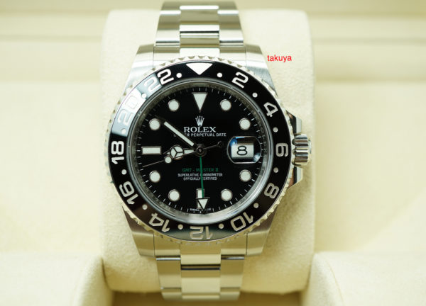 Rolex 116710LN GMT MASTER II CERAMIC BEZEL SS RANDOM SERIAL WARRANTY FULL SET