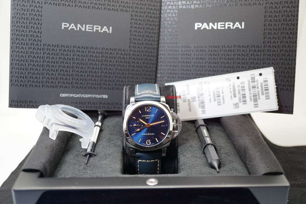 Panerai PAM 688 LUMINOR 1950 3 DAYS GMT BLUE DIAL 42MM LIMITED EDITION ...