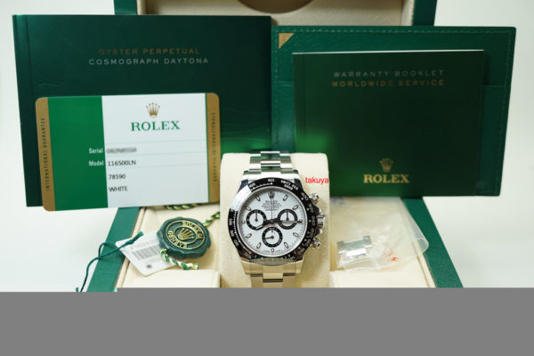 Rolex 116500LN COSMOGRAPH DAYTONA CERAMIC BEZEL WHITE DIAL WARRANTY FULL SET