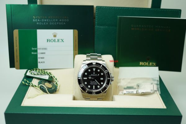 Rolex 116600 SD4K SEA-DWELLER 4000 CERAMIC BEZEL 40MM WARRANTY COMPLETE SET