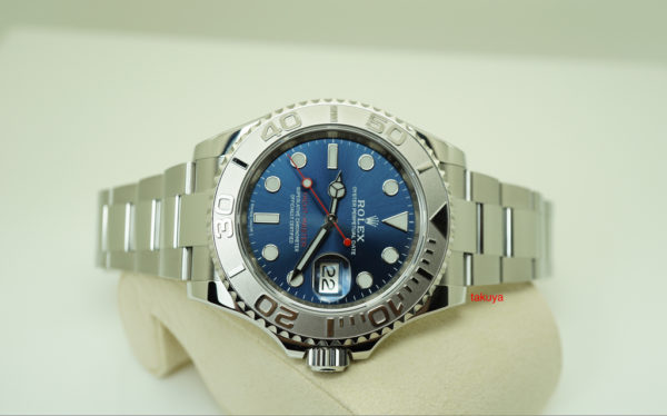 Rolex 116622 YACHTMASTER PLATINUM BEZEL BLUE DIAL 40MM 2018 WARRANTY FULL SET