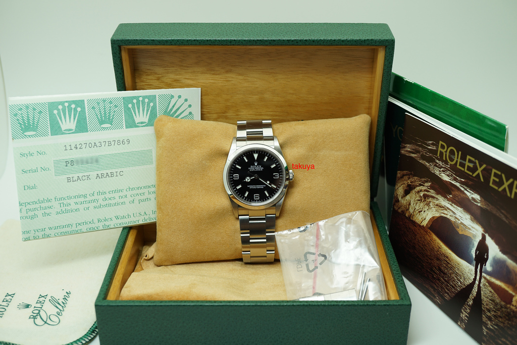 rolex explorer box