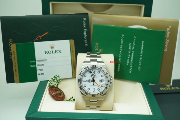 Rolex 216570 EXPLORER II 42MM WHITE POLAR DIAL RANDOM SERIAL FULL SET