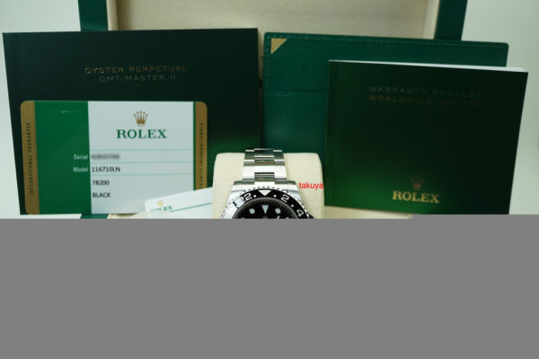BRAND NEW Rolex 116710LN GMT MASTER II CERAMIC BEZEL SS RANDOM SERIAL 2019 FULL SET