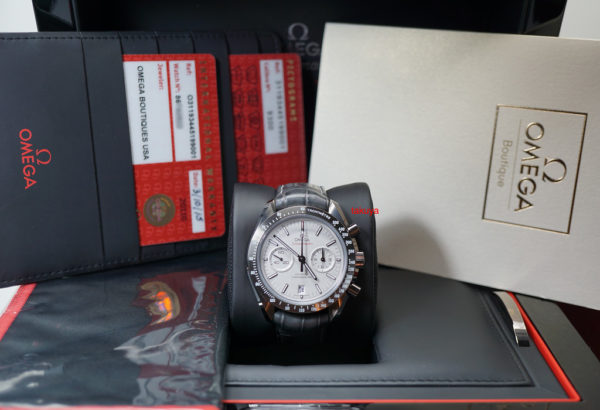 MINT Omega SPEEDMASTER GREY SIDE OF THE MOON CERAMIC CO-AXIAL DEPLOYANT CLASP FULL SET