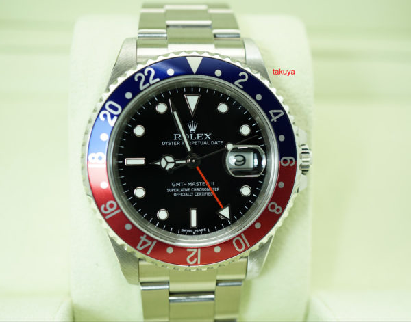 Rolex 16710B GMT MASTER II PEPSI BLUE RED BEZEL M SERIAL 3186 MOVEMENT FULL SET