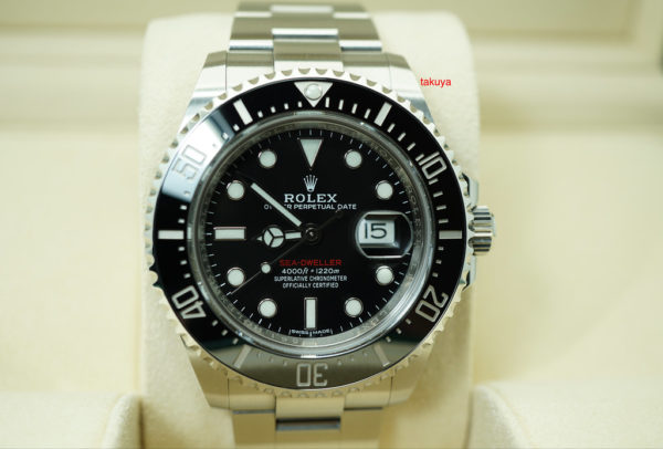 Rolex 126600 SEA-DWELLER 43 CYCLOP RED TEXT 50TH ANNIVERSARY MK1 DIAL FULL SET