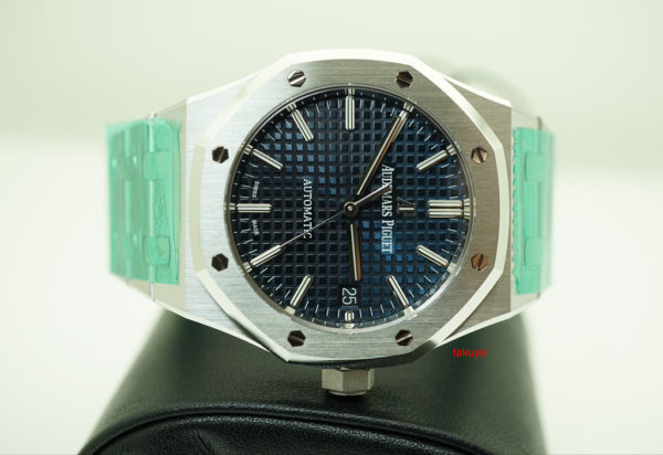 BRAND NEW Audemars PIGUET ROYAL OAK 15450ST BLUE DIAL 37MM K SERIES 2019 FULL SET