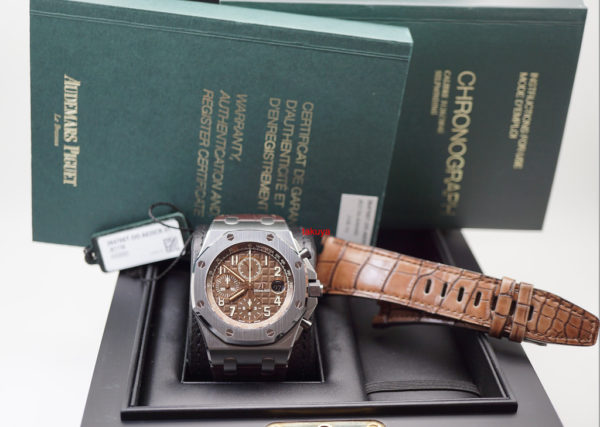 Audemars PIGUET ROYAL OAK OFFSHORE CHRONOGRAPH HAVANA 26470ST WARRANTY FULL SET