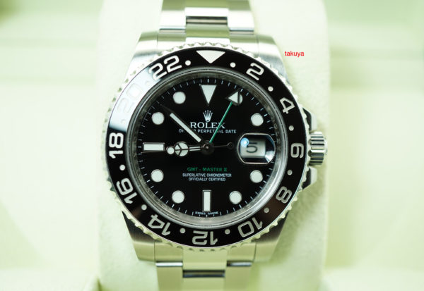 Rolex 116710LN GMT MASTER II BLACK CERAMIC BEZEL RANDOM SERIAL FULL SET