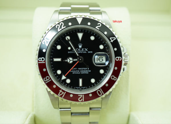 Rolex 16710 GMT MASTER II COKE RED BLACK BEZEL Z SERIAL 3186 MOVEMENT FULL SET